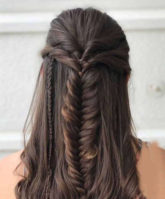 Hairstyle for Party with Open and Straight Hair