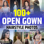 Hairstyle on Gown with Open Hair
