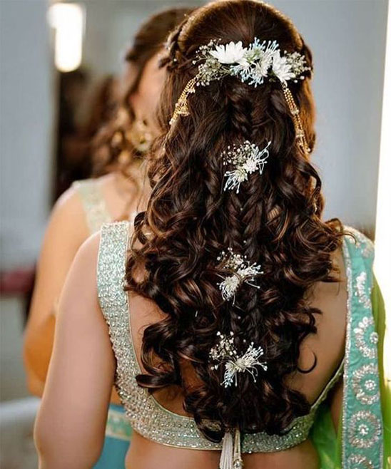 Hairstyles With Maang Tikka Open Hair
