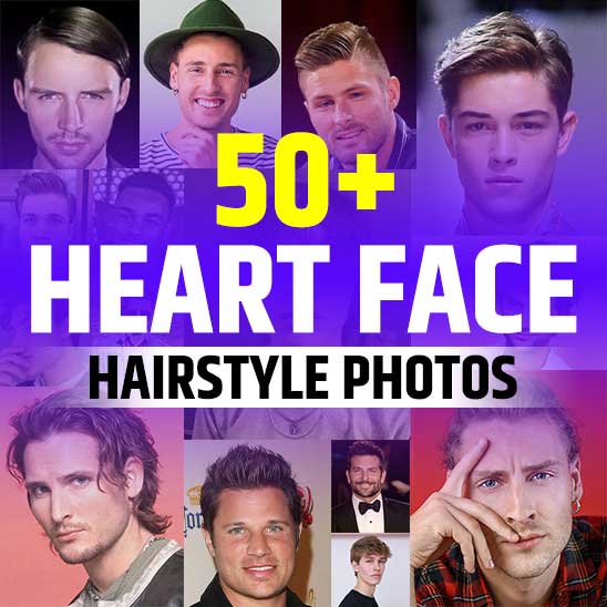 Heart Face Shape Hairstyles Male