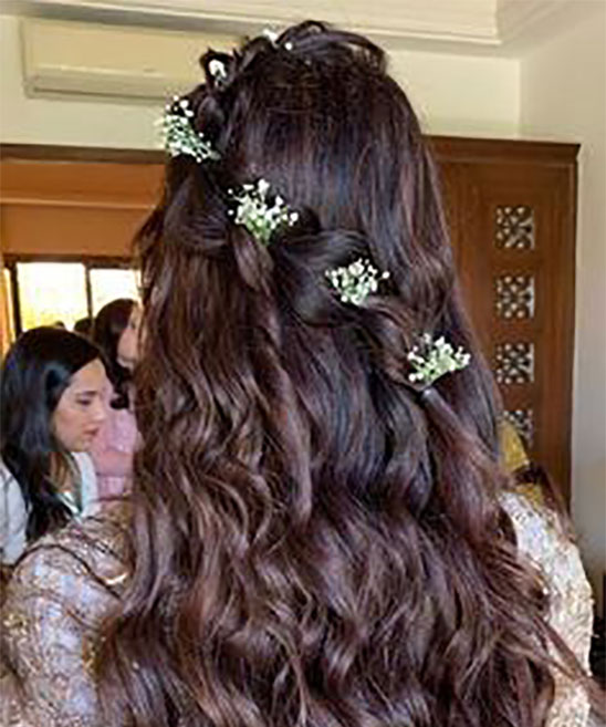 Indian Bridal Hairstyles Open Hair