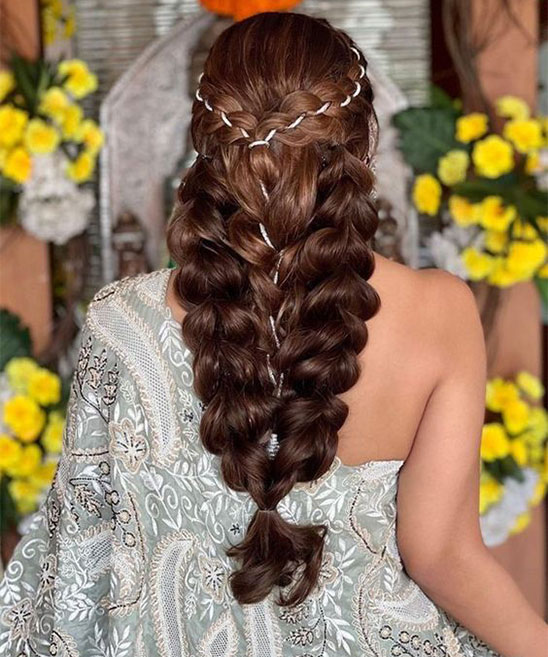 Indian Bridal Hairstyles Open Hair
