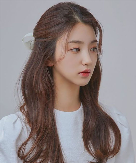 Korean Girl Hairstyle Ponytail