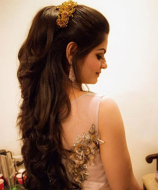Open Hair Bridal Hairstyle