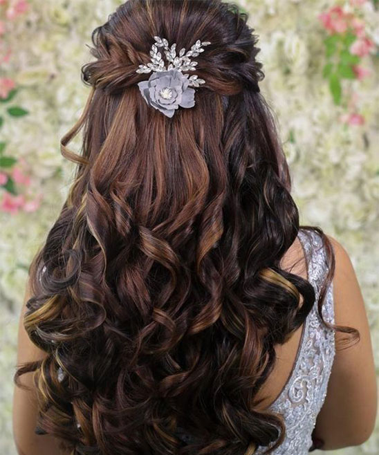 Open Hair Hairstyle for Bride