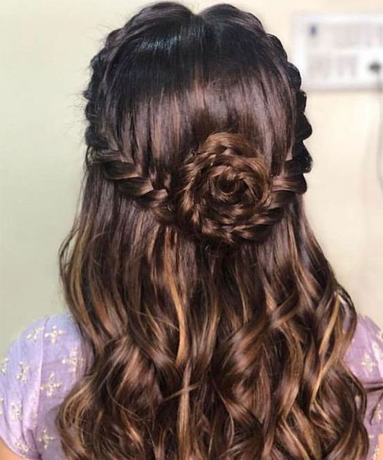 Open Hair Hairstyle for Bride