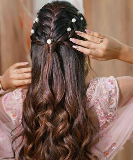 Open Hair Hairstyle for Wedding