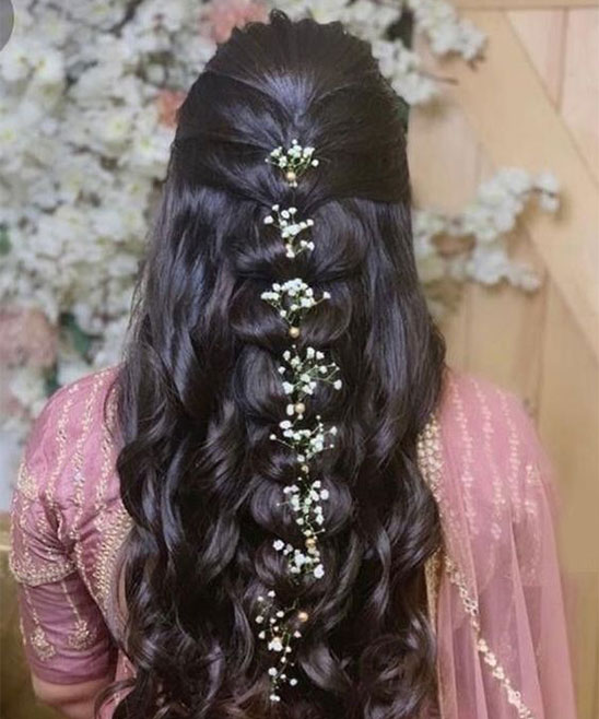 Open Hair Hairstyle for Wedding