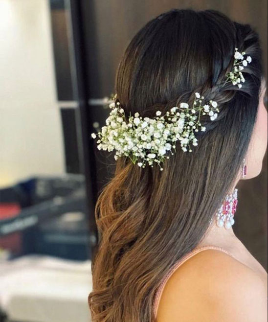 Open Hairstyles in Wedding for Straight Hair