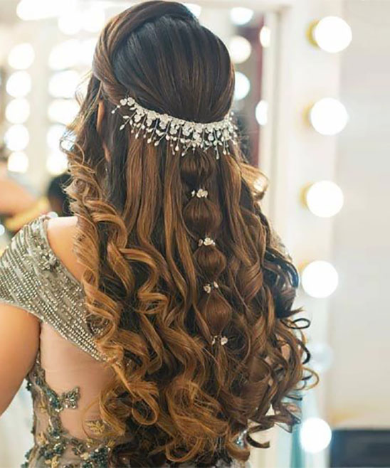 Simple Hairstyle for Engagement Party
