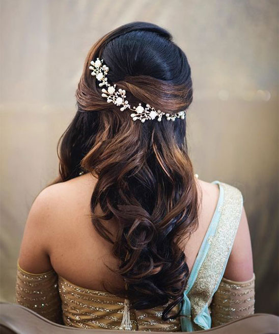 South Indian Engagement Hairstyle