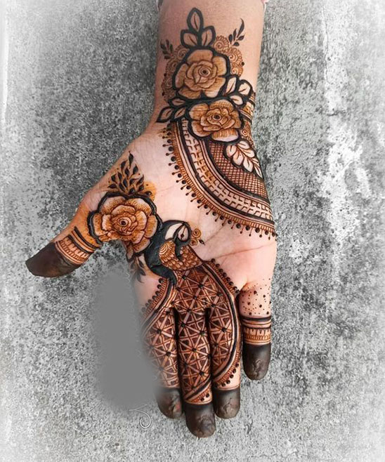 Beautiful Peacock Mehndi Designs for Hands