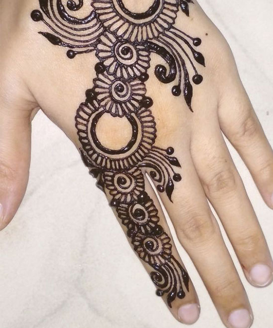 Best Simple Mehndi Designs for Back Hands for Dulhan