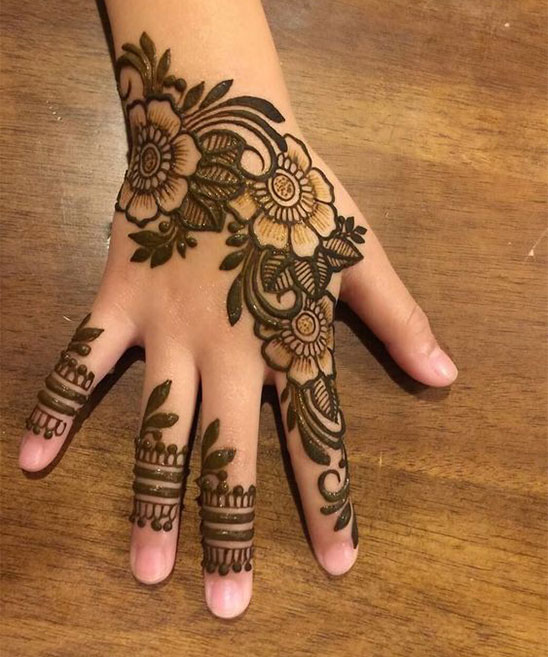 Best Simple Mehndi Designs for Front Hand