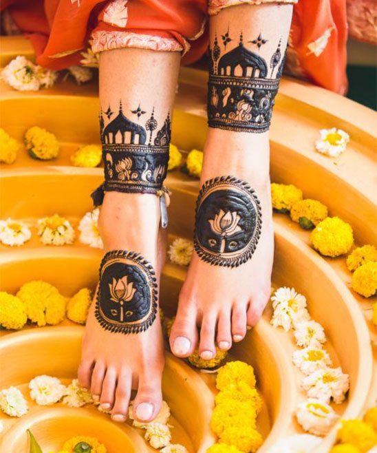 Bridal Mehendi Designs for Feet
