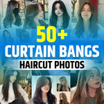 Curtain Bangs Shor Haircut Round Face