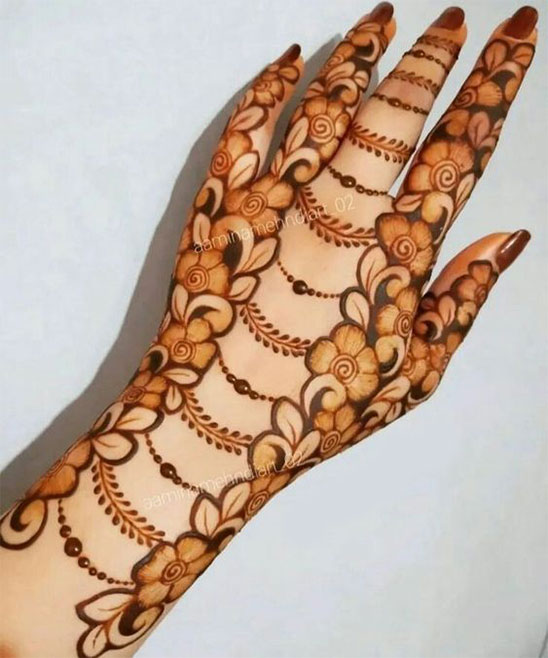 Cute and Easy Mehndi Designs for Hands for Begginers