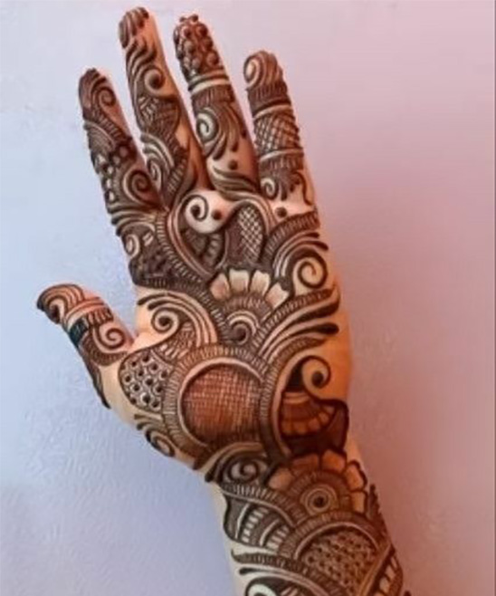 Easy and Beautiful Mehndi Design Front Hand