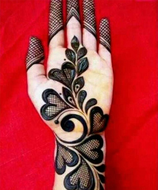 Easy and Beautiful Mehndi Design Front Hand