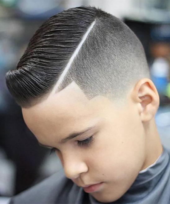 Fade Haircut for Boys From Back and Front Face
