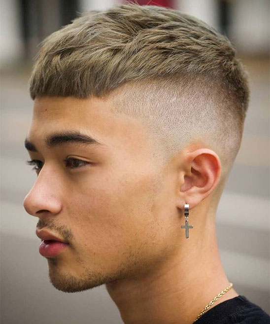 Fade Hairstyle With Beard for Chubby Men