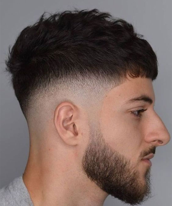 Fade Hairstyle with Beard