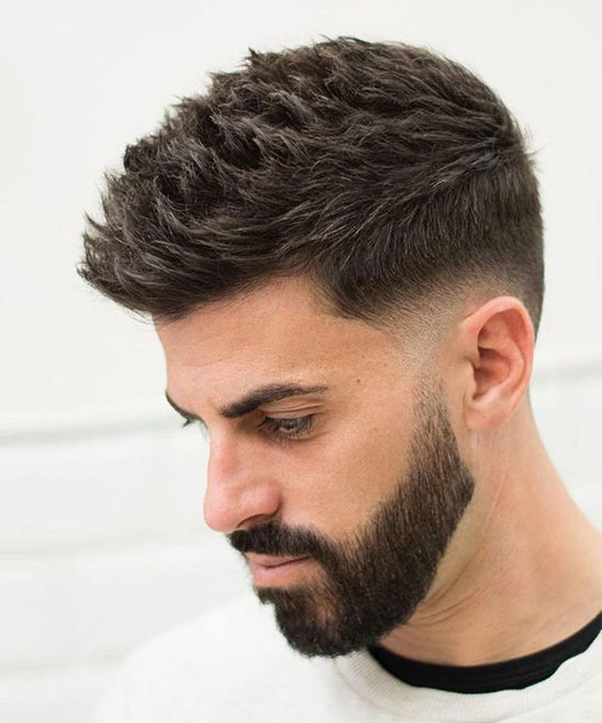 Faded Hairstyle for Men With Beard