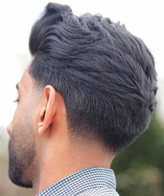 Faded Hairstyle for Men With Round Face
