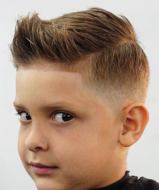 Hairstyle One Side Cut Boy