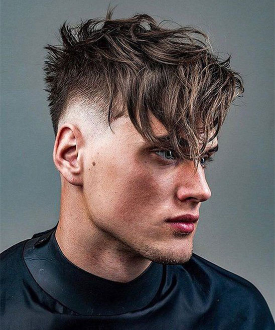 Hairstyle for Men Fade with Line