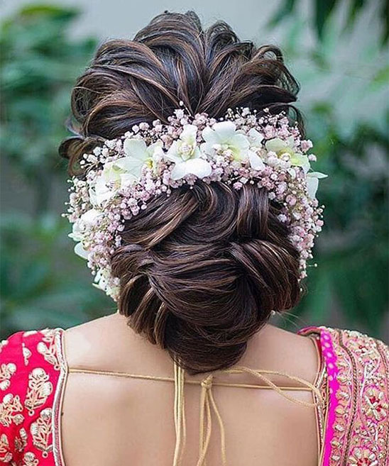 High bun Hairstyle for gown - Shiny Beauty Parlour | Facebook
