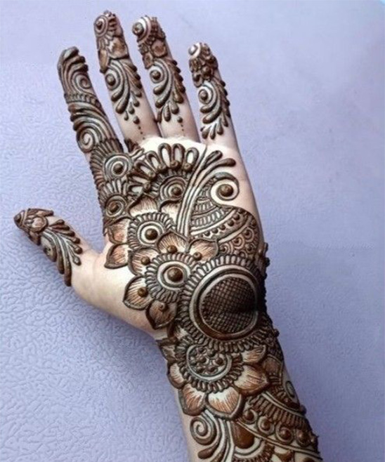 Latest Beautiful Stylish and Easy Mehndi Designs for Front Hands