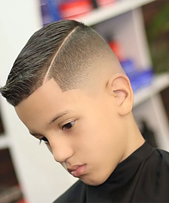Low Fade Medium Curly Haircuts for Teen Boys