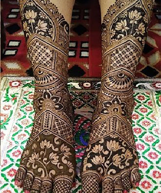 Mehendi Design Tatoo in Feet