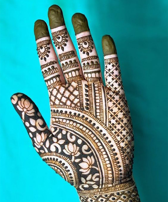 Mehndi Design Easy and Beautiful for Front Hand