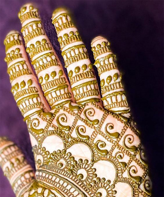 Mehndi Design Simple and Easy and Beautiful Front Hand