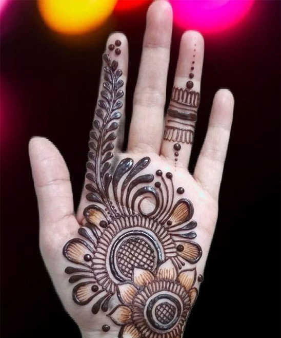 Mehndi Design Simple and Easy and Beautiful Full Front Hand