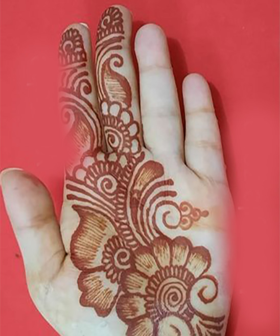 Mehndi Designs Easy and Beautiful Front Hand