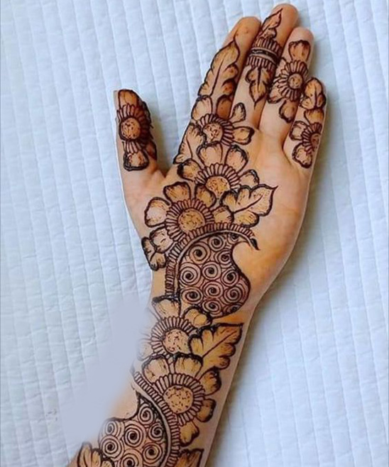 Mehndi Designs Easy and Beautiful Simple for Front Hand