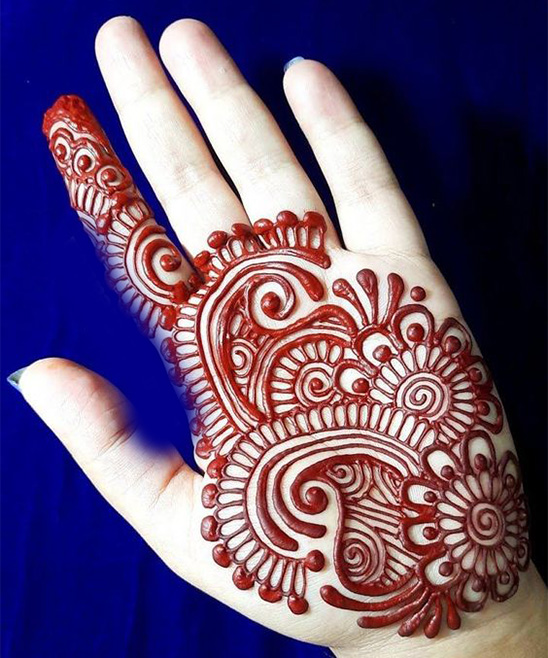 Mehndi Designs Easy and Beautiful Simple for Front Hand