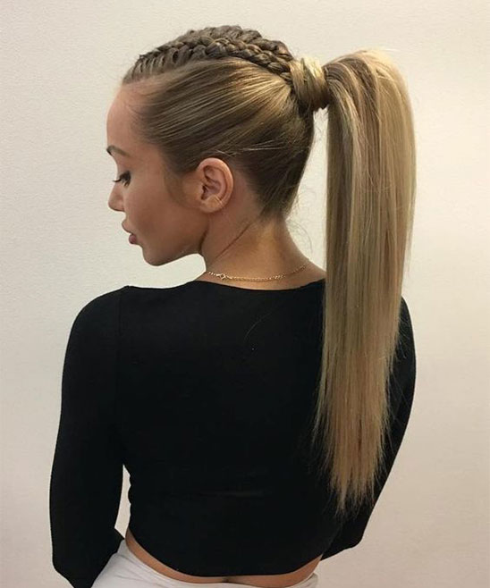 Messy High Ponytail Hairstyles