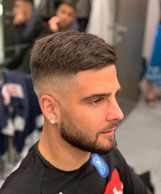 Mid Fade Haircut with Part