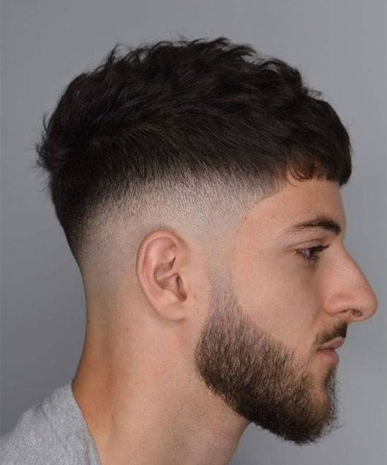 Modern Pompadour Mid Fade Haircut