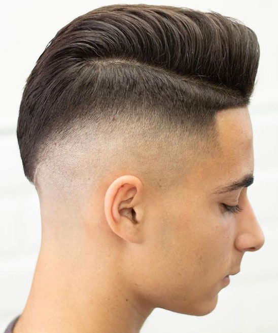 One Side Cut Hairstyle for Boy