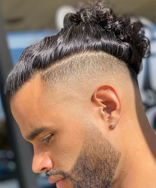 One Side Haircut Indian
