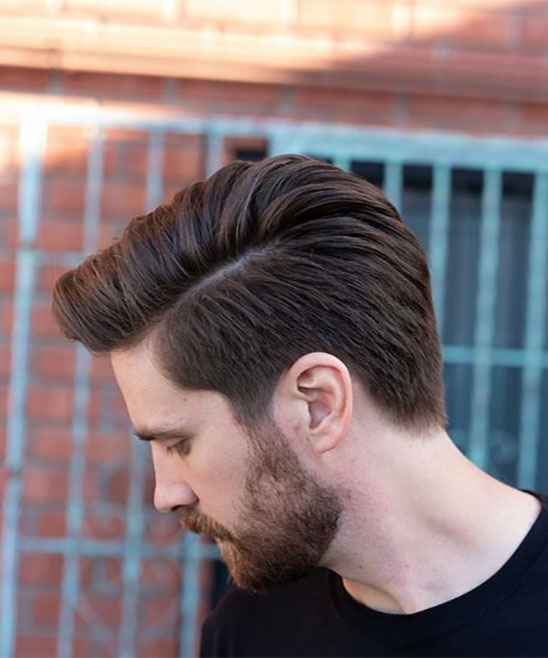 One Side Hairstyle Gents