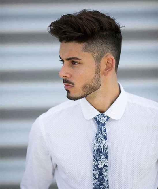 One Side Short Hairstyles for Mens