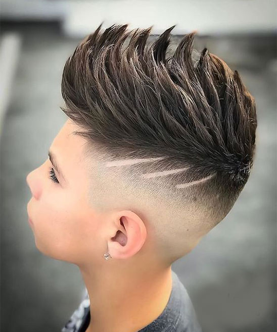 One Side Spiky Hairstyle