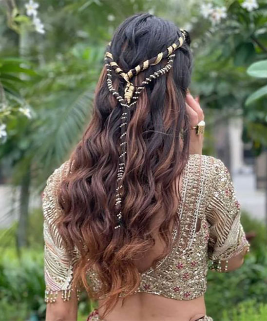 Party Wear Hairstyle for Medium Hair