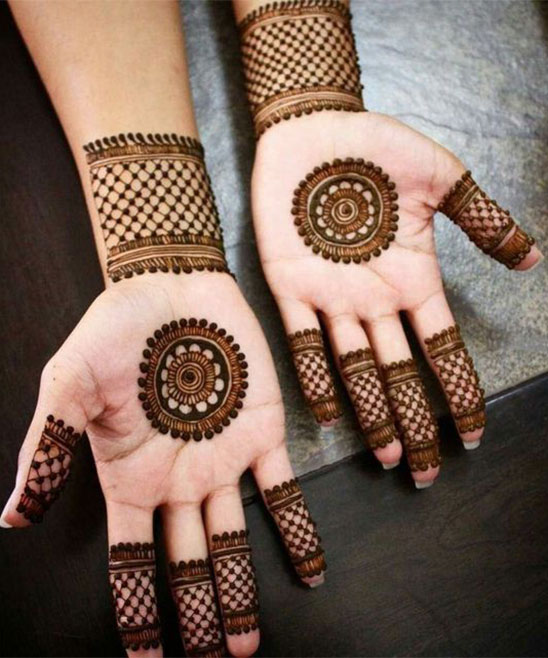 Simple Indian Mehendi Designs for Small Hands
